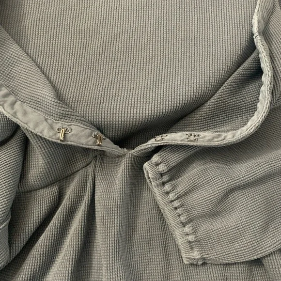 Lucky Brand Charcoal Ribbed Top - Picture 3 of 5